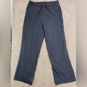 lululemon athletica Charcoal Joggers with Red Drawstring